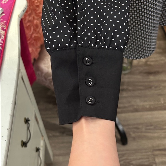 Addition Elle Black and White Patterned Blouse - Picture 5 of 10